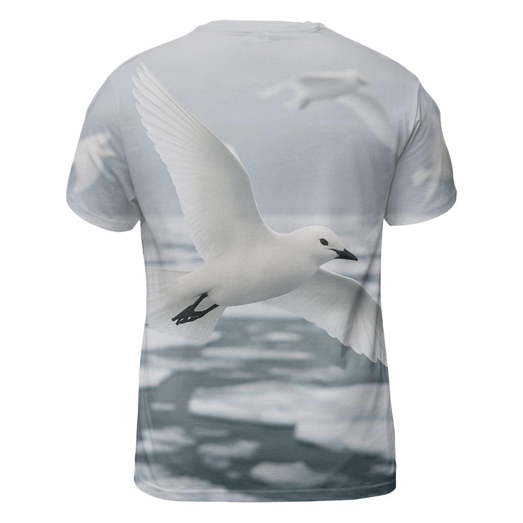 Pack Ice Flight Ivory Gulls statement graphic shirts