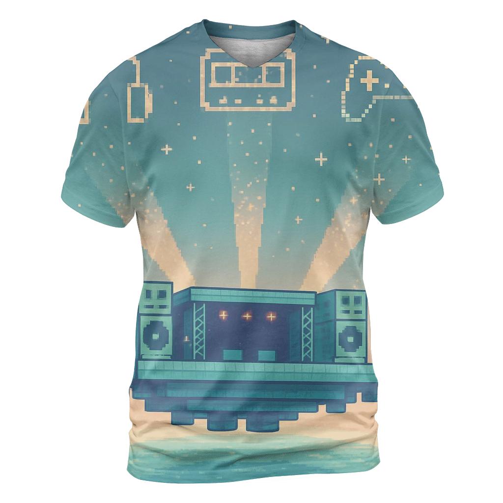 Pixel Constellation Stage designer pattern shirts