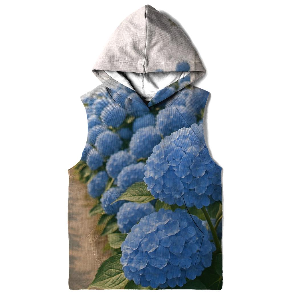 Hydrangeas Beside A Coastal Cottage custom hoodies