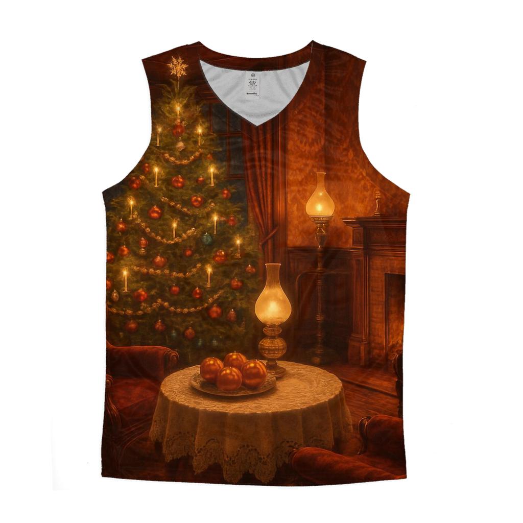 Victorian Parlor Christmas Evening designer workout tanks