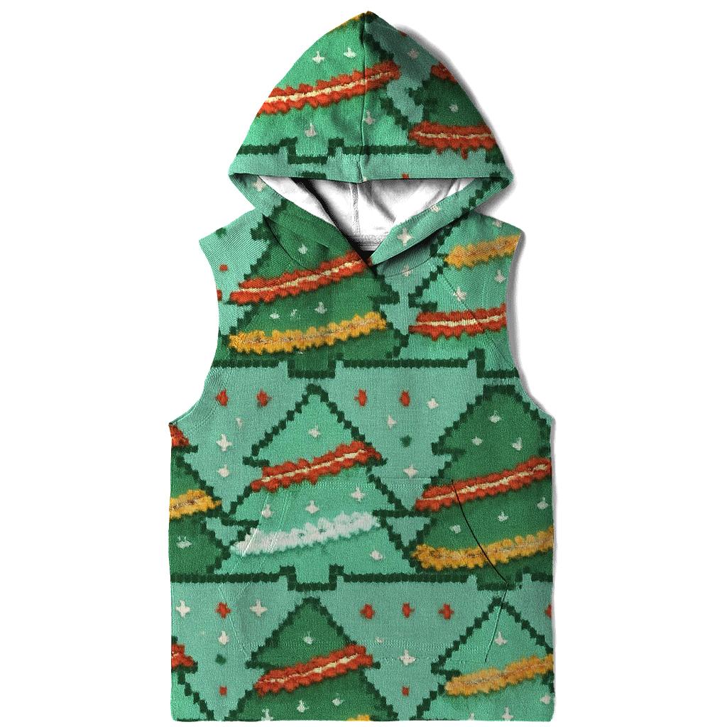 Tacky Tinsel Forest Bands Design embroidered hoodies