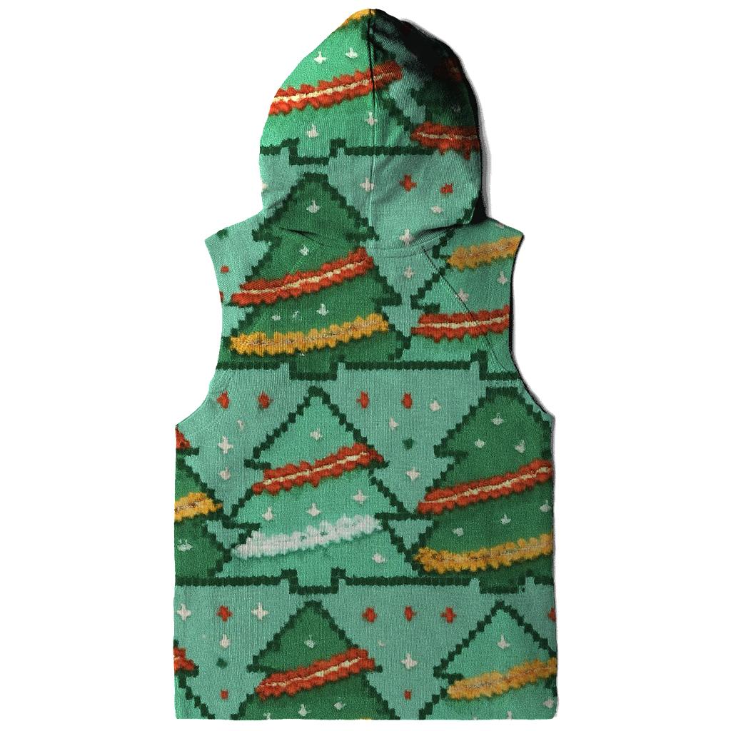 Tacky Tinsel Forest Bands Design embroidered hoodies