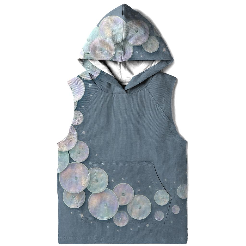 Opalescent Sequin Orbit zip-up hoodies