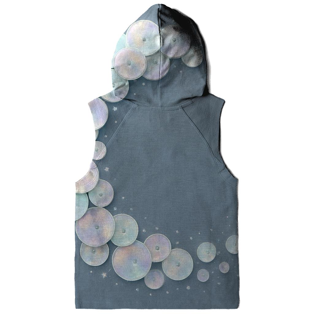 Opalescent Sequin Orbit zip-up hoodies