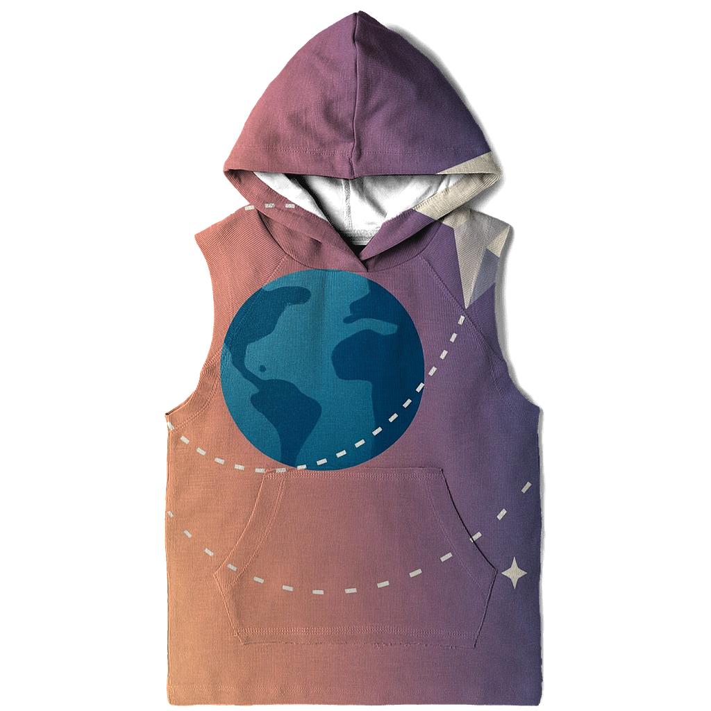 Orbiting Paper Plane Dreams zip-up hoodies
