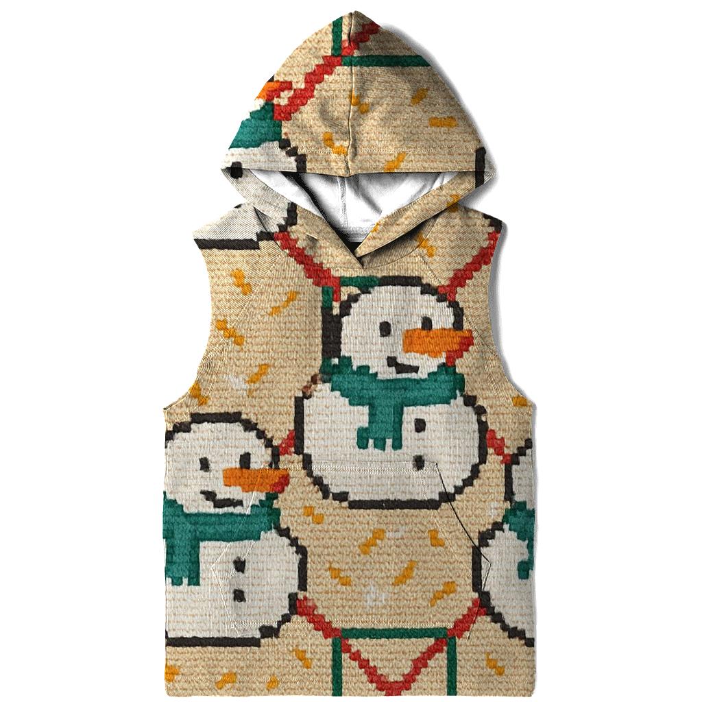 Snowman Sprinkles Lattice Design designer hoodies
