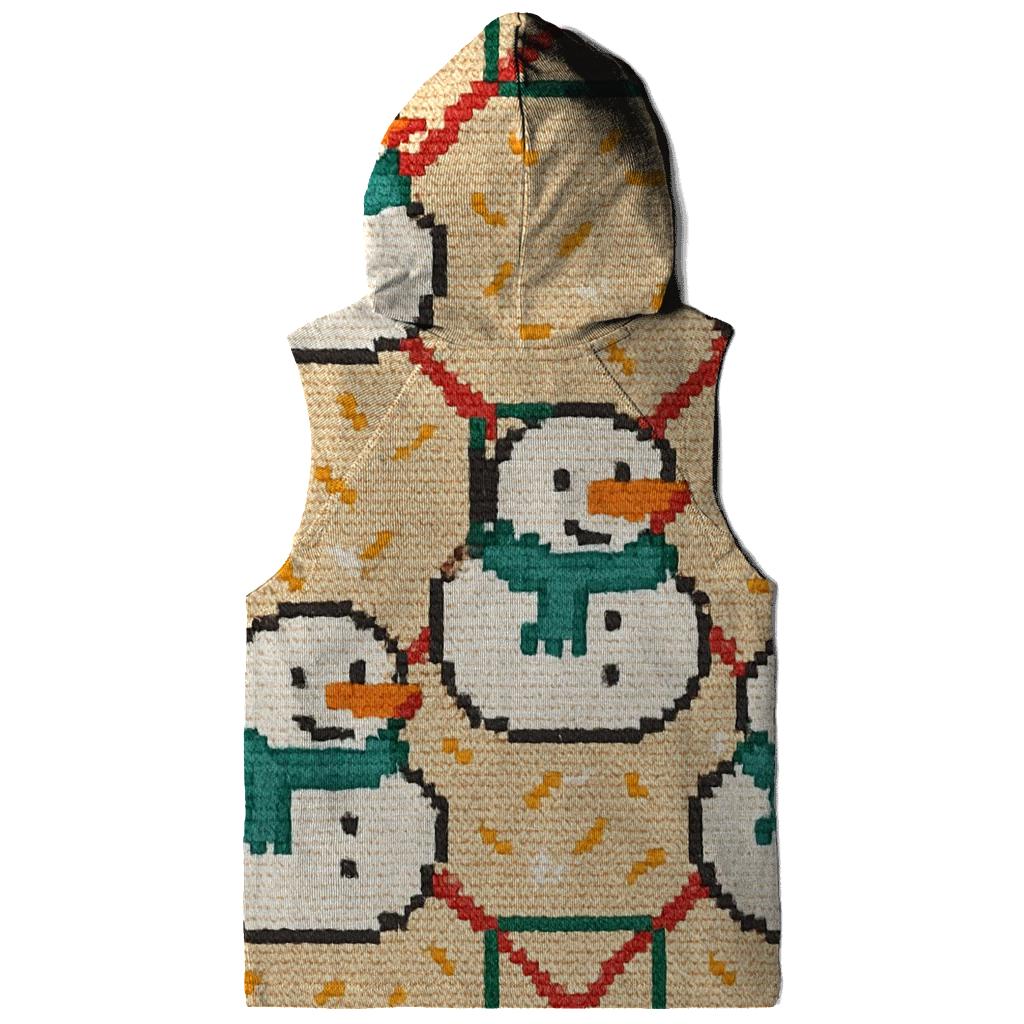 Snowman Sprinkles Lattice Design designer hoodies