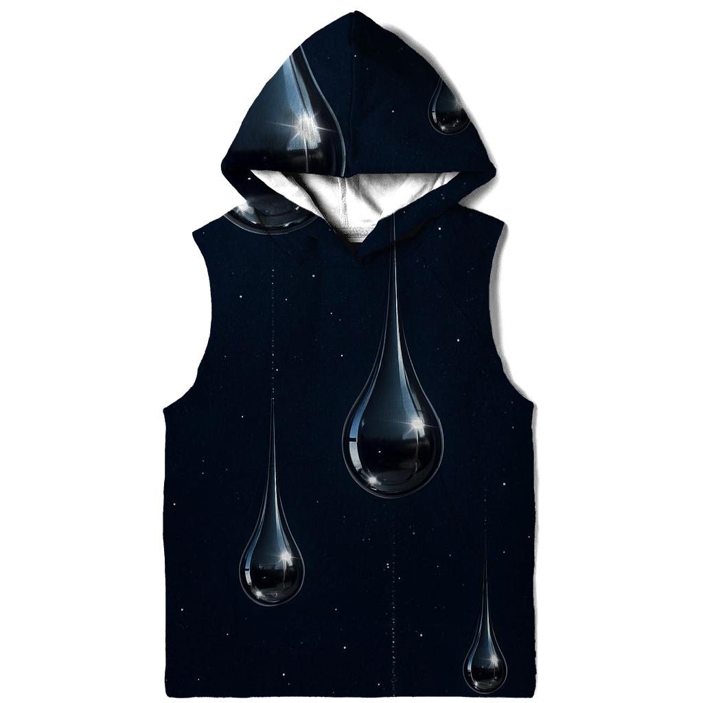 Starlit Chrome Droplets hoodie styles