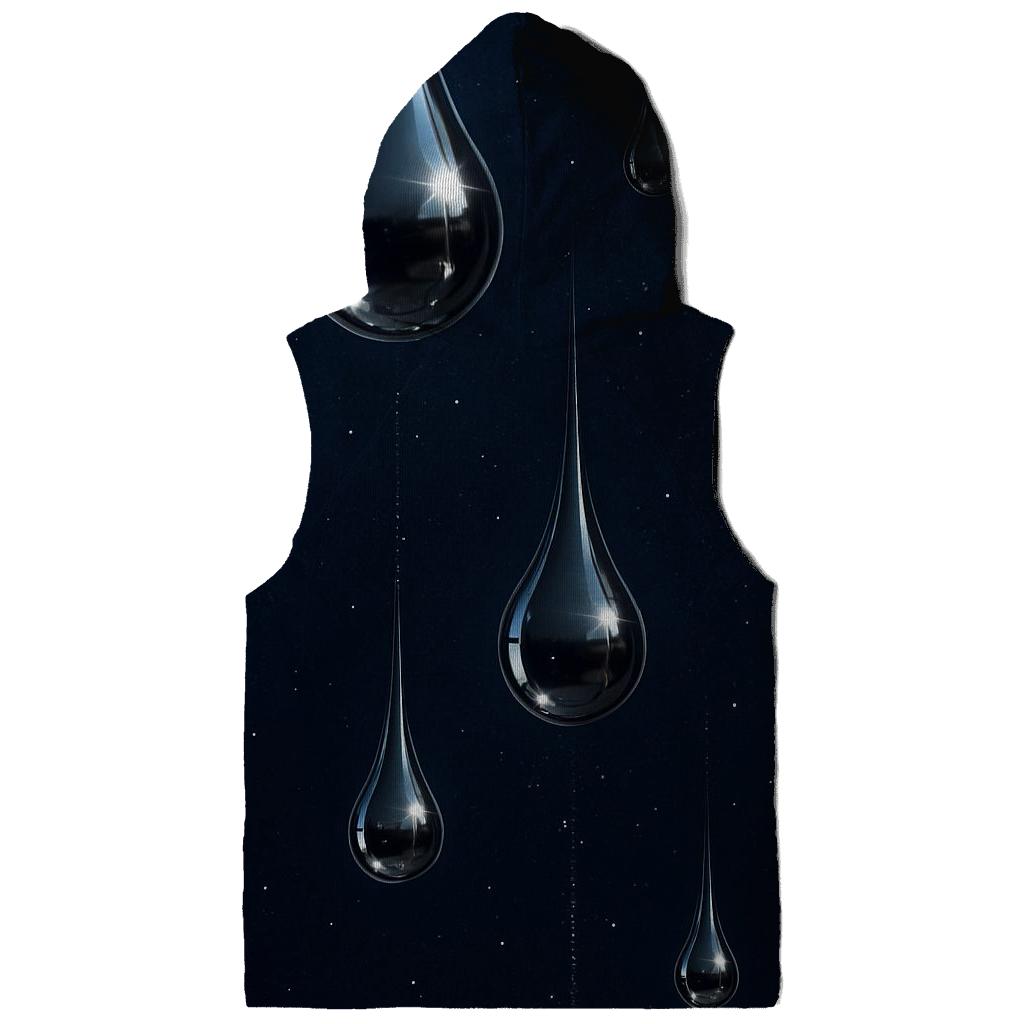 Starlit Chrome Droplets hoodie styles