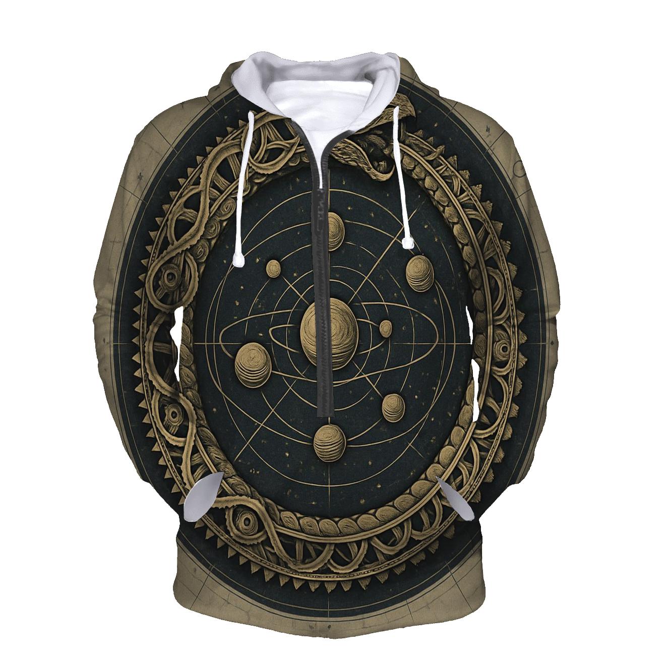 Celestial Clockwork Ouroboros pullover hoodies