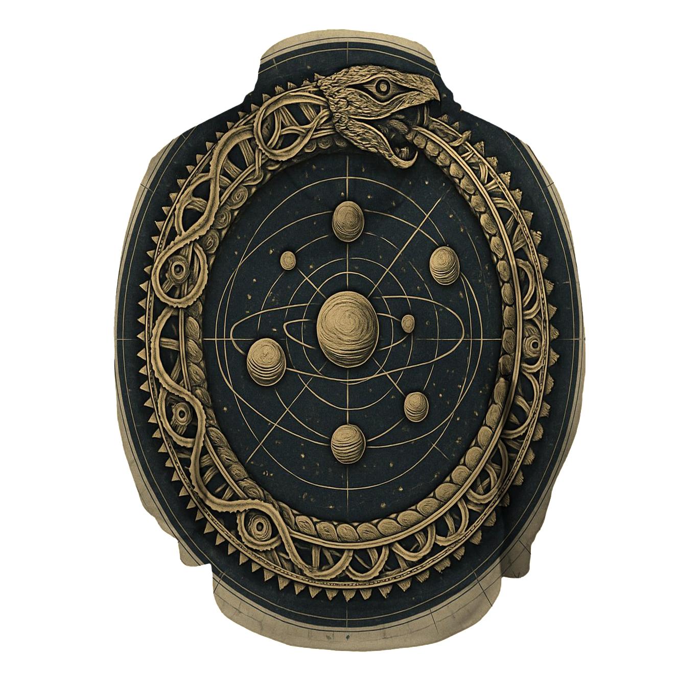 Celestial Clockwork Ouroboros pullover hoodies