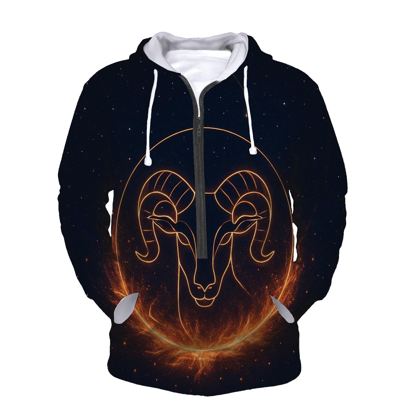 Solar Aries Fire Gate premium hoodies