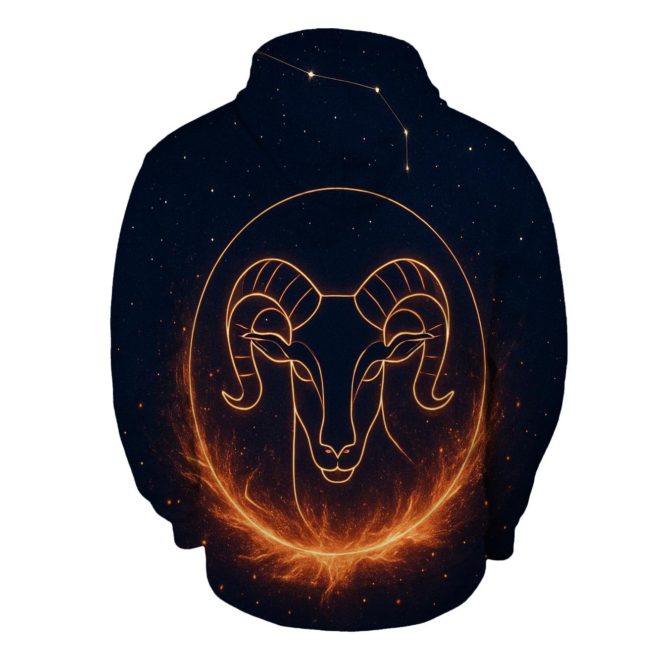 Solar Aries Fire Gate premium hoodies