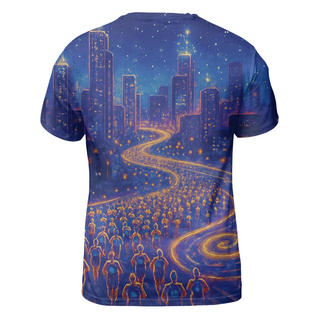 Starlight Marathon City artistic all-over print tops