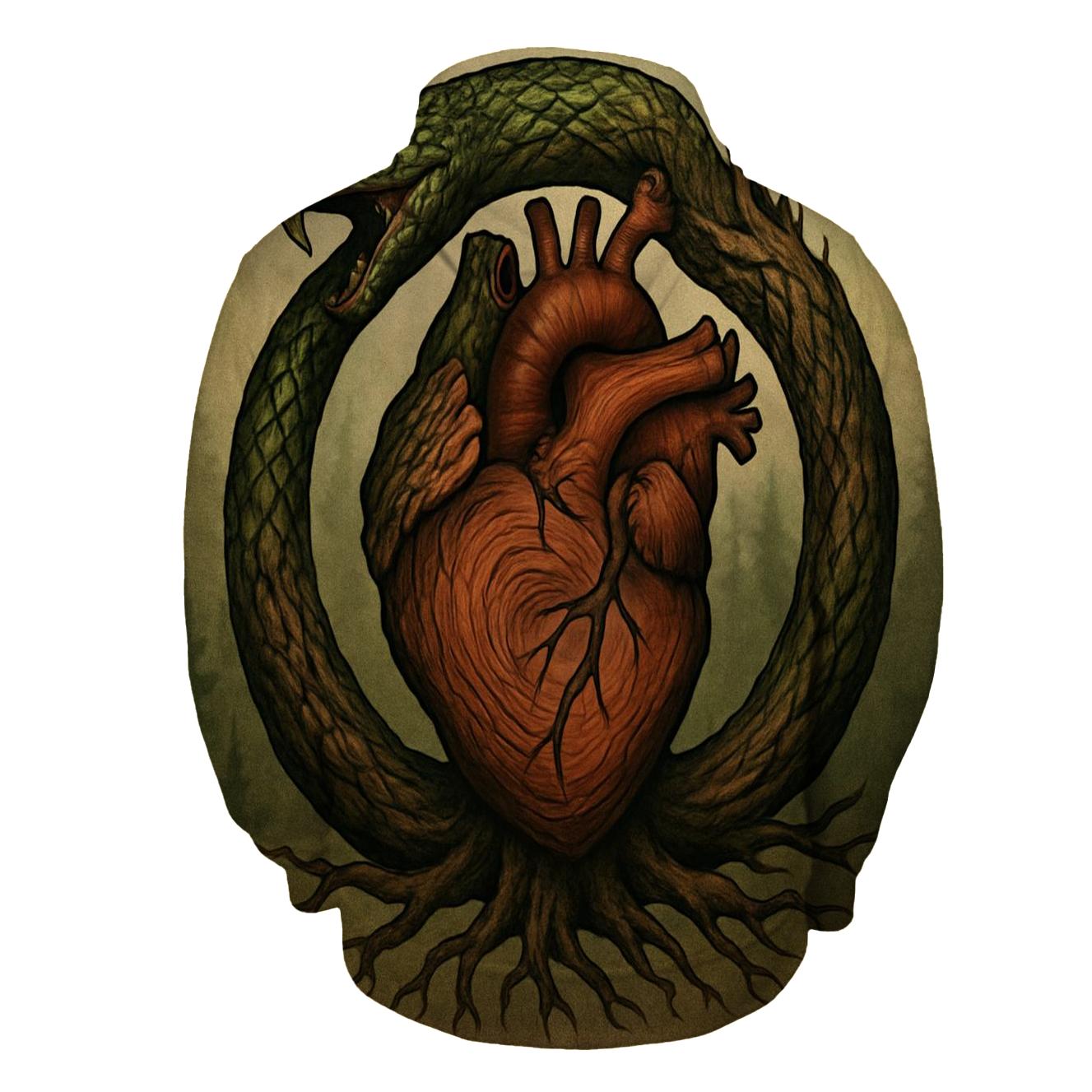 Forest Heart Rooted Ouroboros heavyweight hoodies