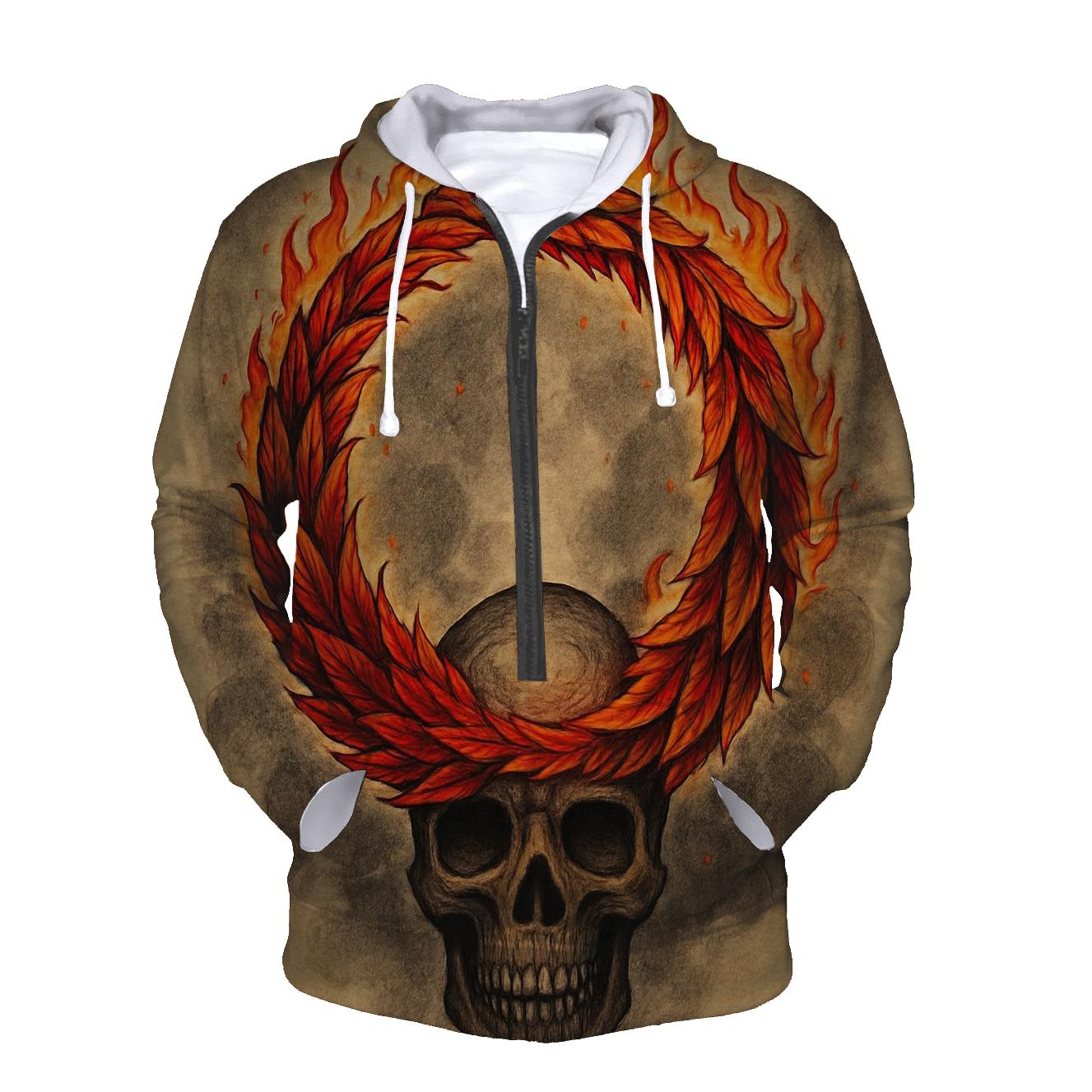 Phoenix Feather Ouroboros Crown heavyweight hoodies