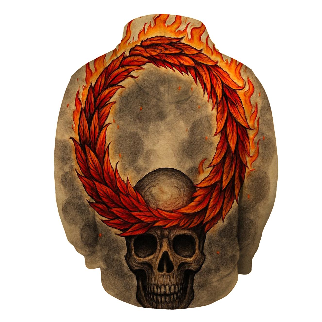 Phoenix Feather Ouroboros Crown heavyweight hoodies