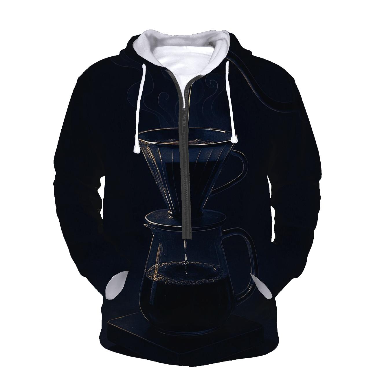 Midnight Pour Over Glow graphic hoodies