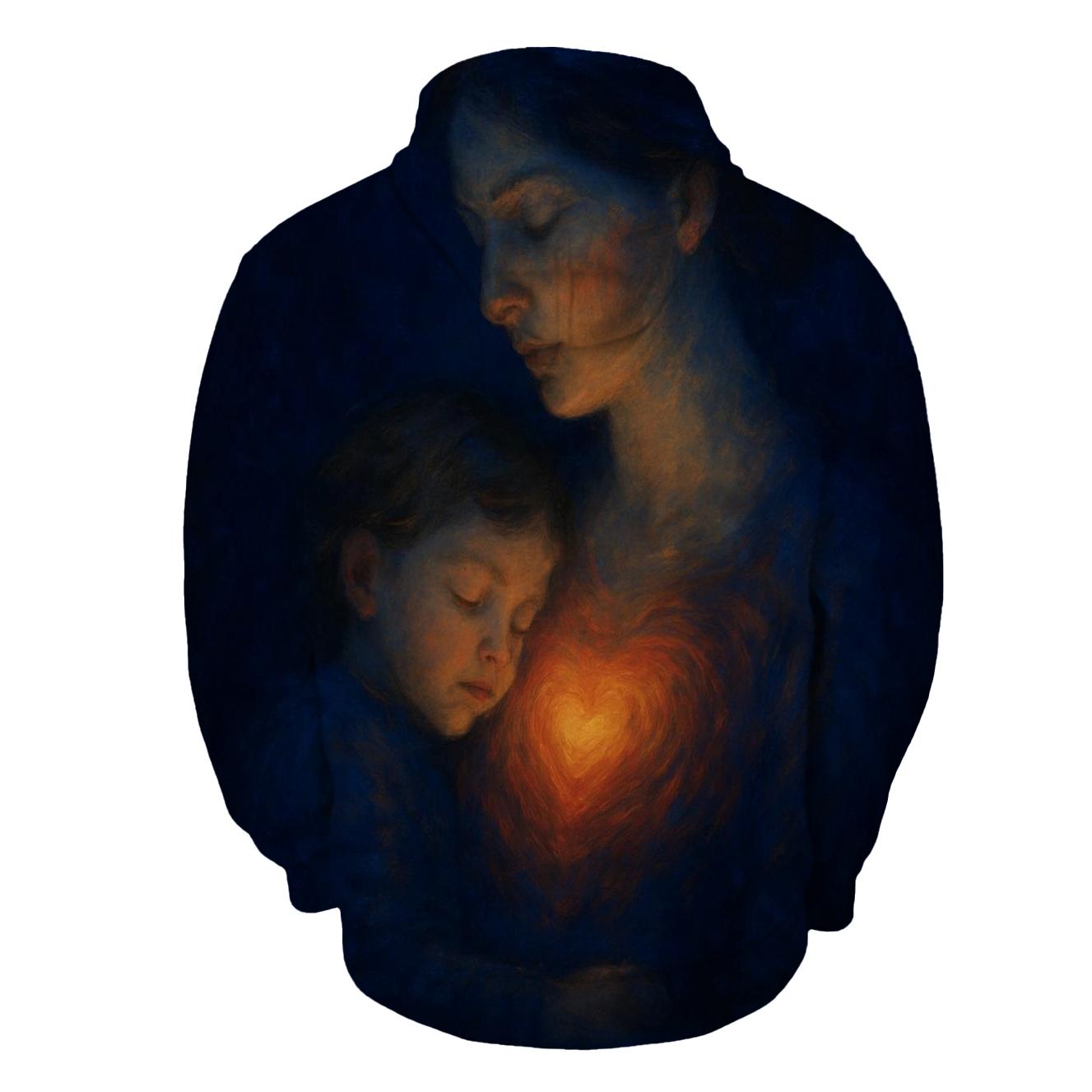 Her Heartbeat That Teaches You To Be Brave heavyweight hoodies