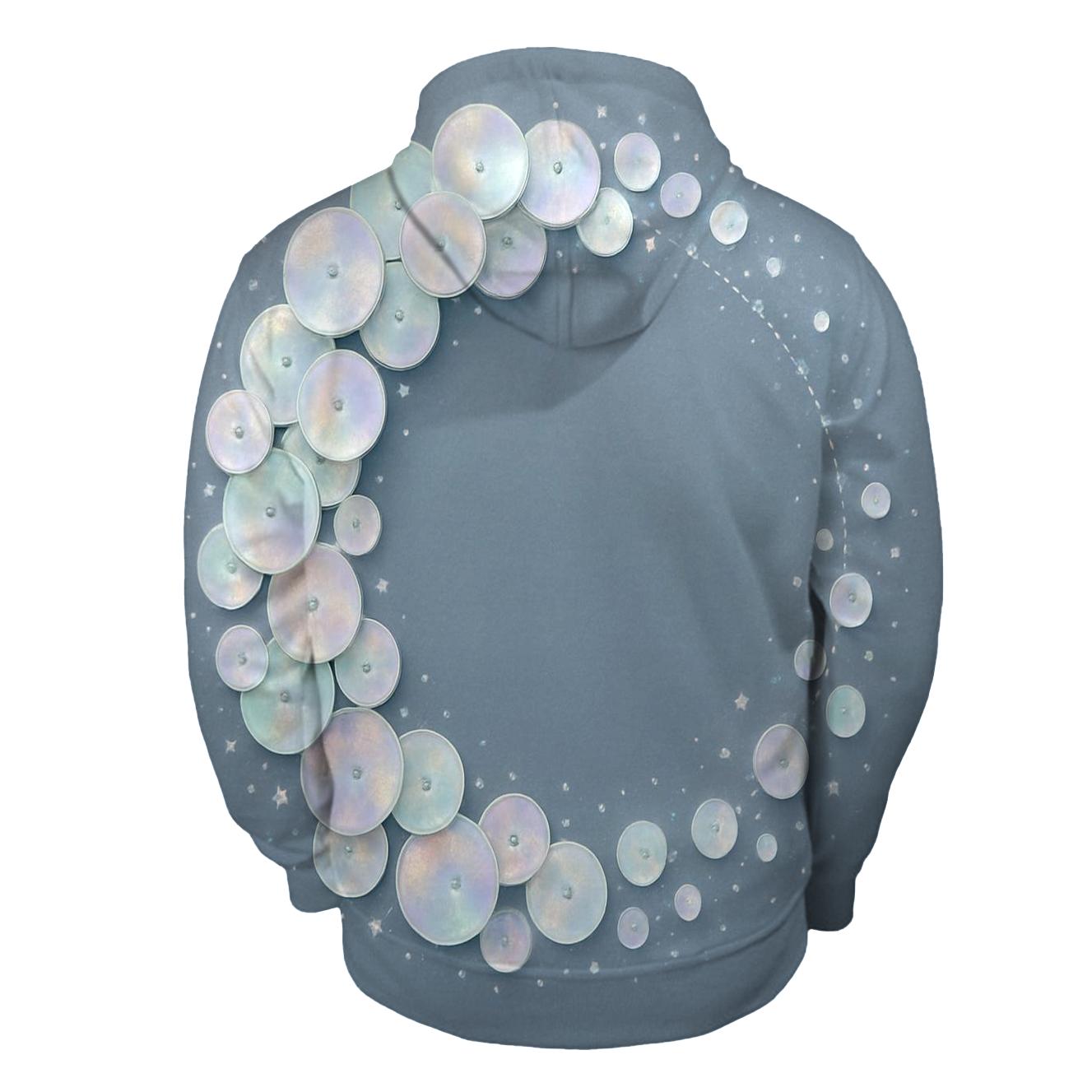 Opalescent Sequin Orbit hoodies fashion