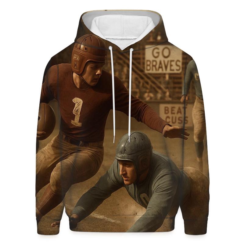 Retro Leather Helmet Showdown hoodies fashion