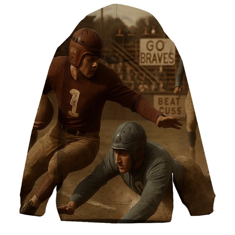 Retro Leather Helmet Showdown hoodies fashion