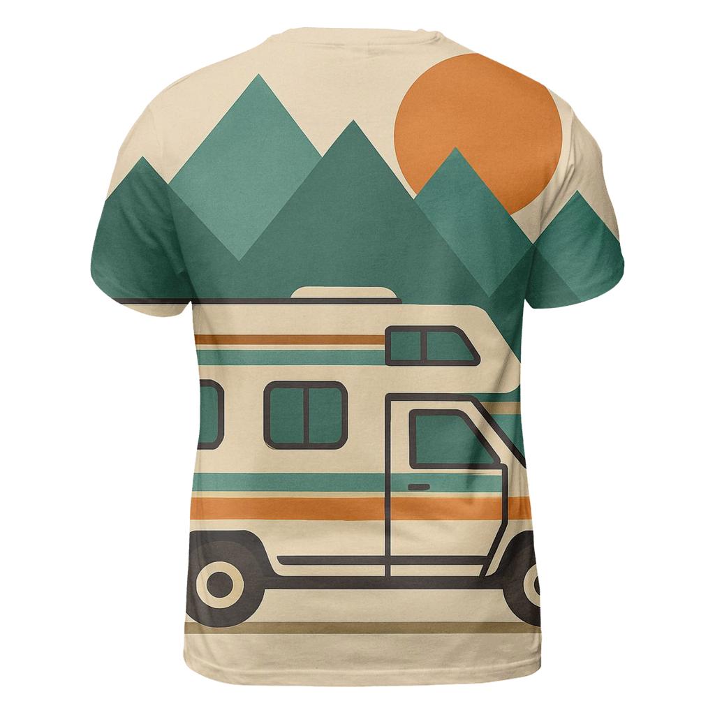 Analog Adventure Camper creative print fashion shirts