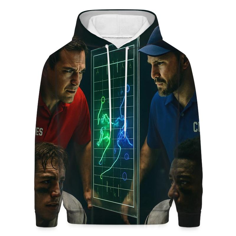 Halftime Strategy War Room printed hoodies