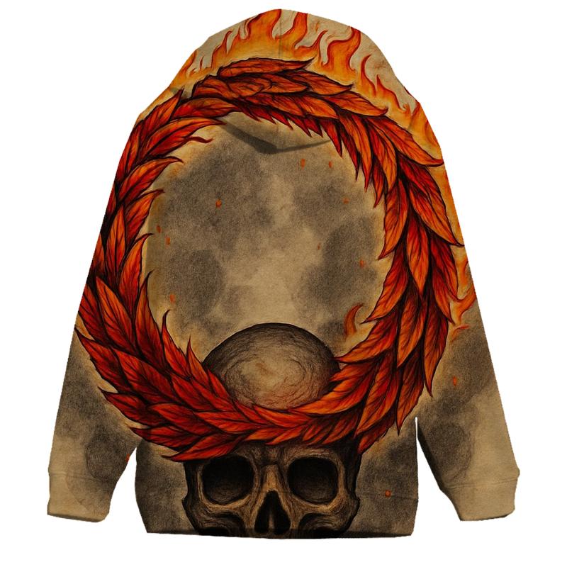 Phoenix Feather Ouroboros Crown lightweight hoodies
