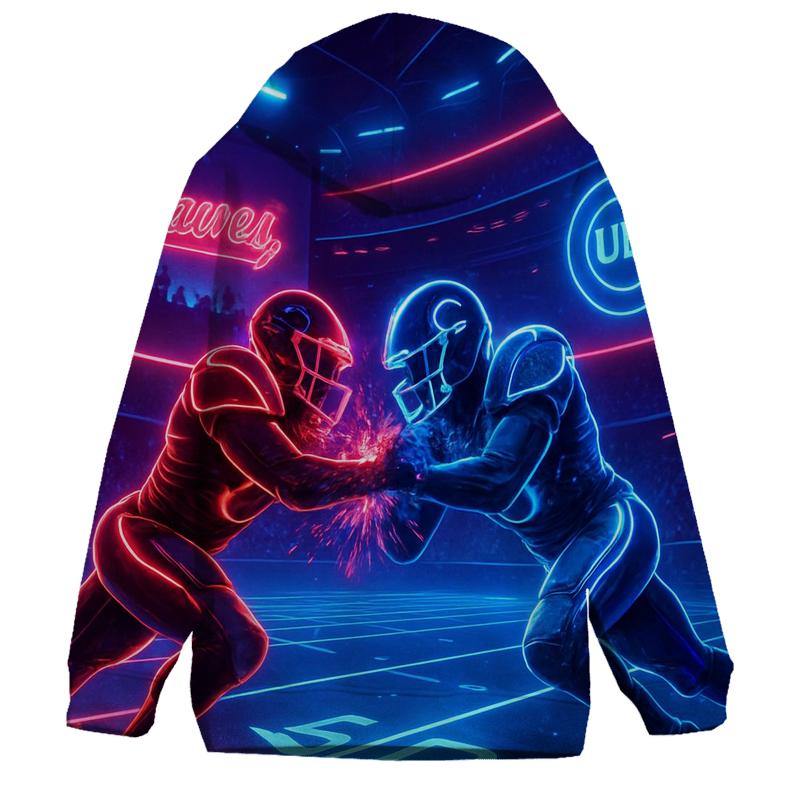 Midnight Indoor Laser Gridiron lightweight hoodies