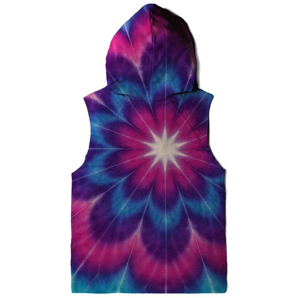 Magenta Cyan Mandala Sunwheel pullover hoodies