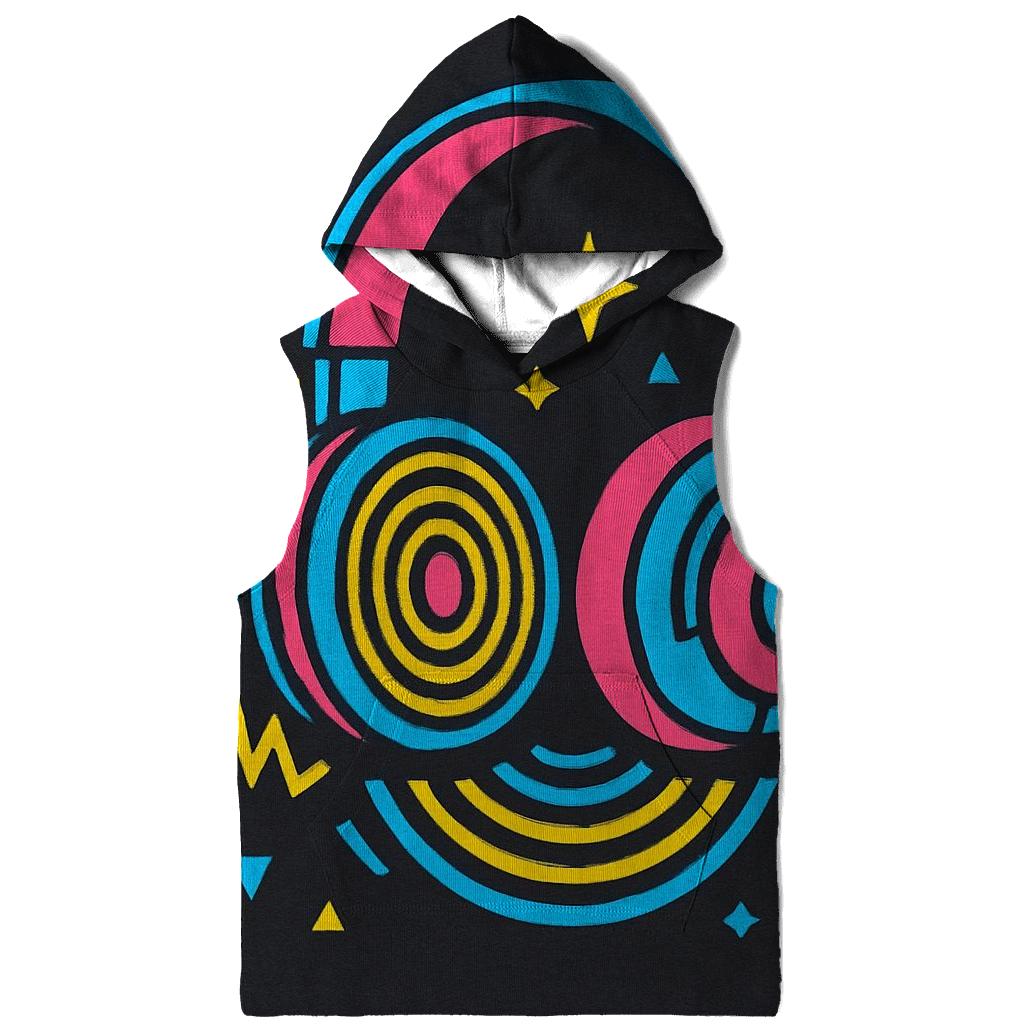 Neon Headphone Echo zip-up hoodies