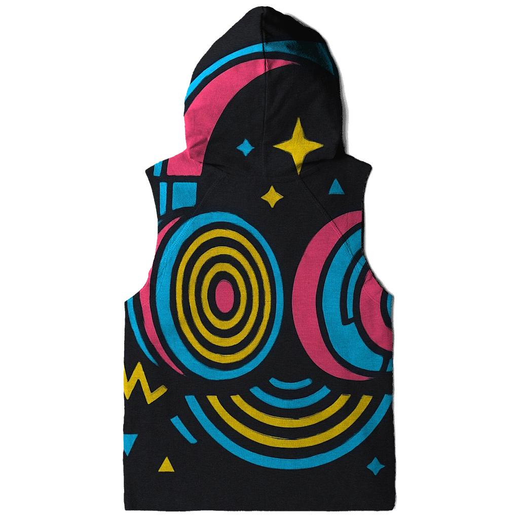 Neon Headphone Echo zip-up hoodies