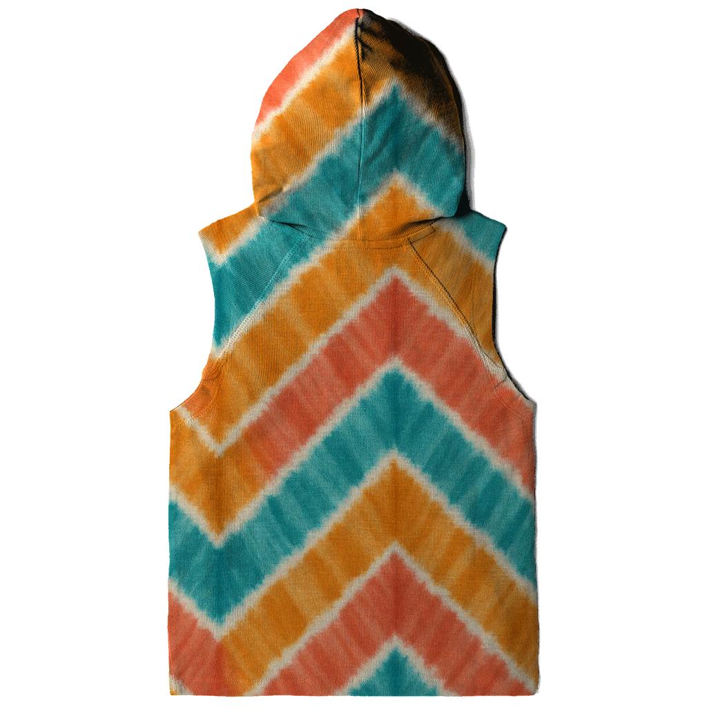 Coral Amber Chevron Folds lightweight hoodies