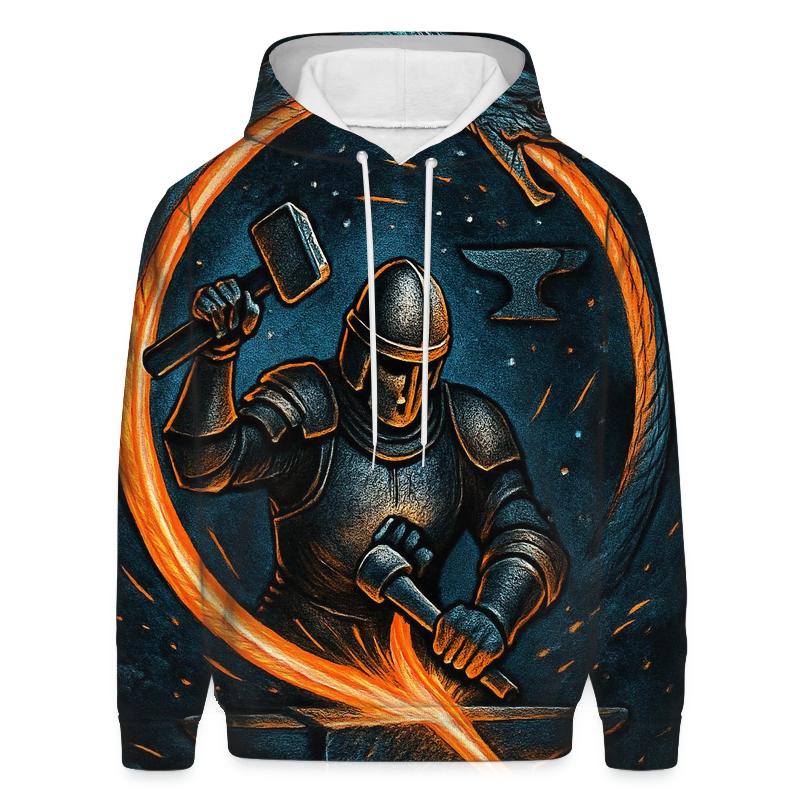 Starforged Warrior Ouroboros Blade designer hoodies
