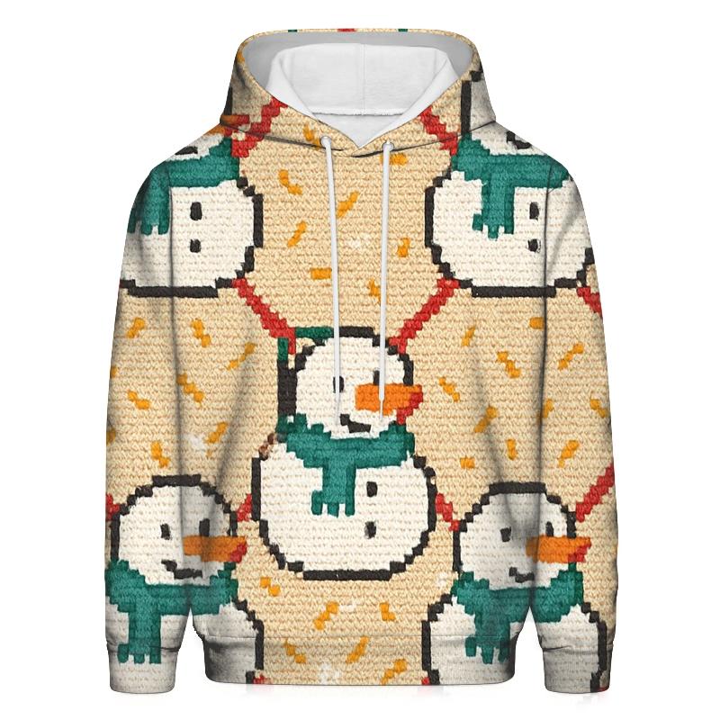 Snowman Sprinkles Lattice Design hoodie designs
