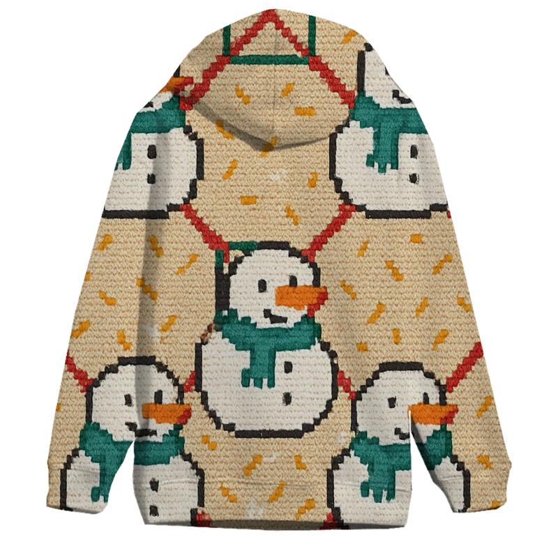 Snowman Sprinkles Lattice Design hoodie designs