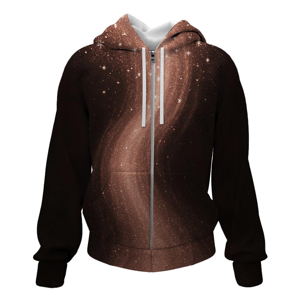 Celestial Glitter Cascade custom hoodies