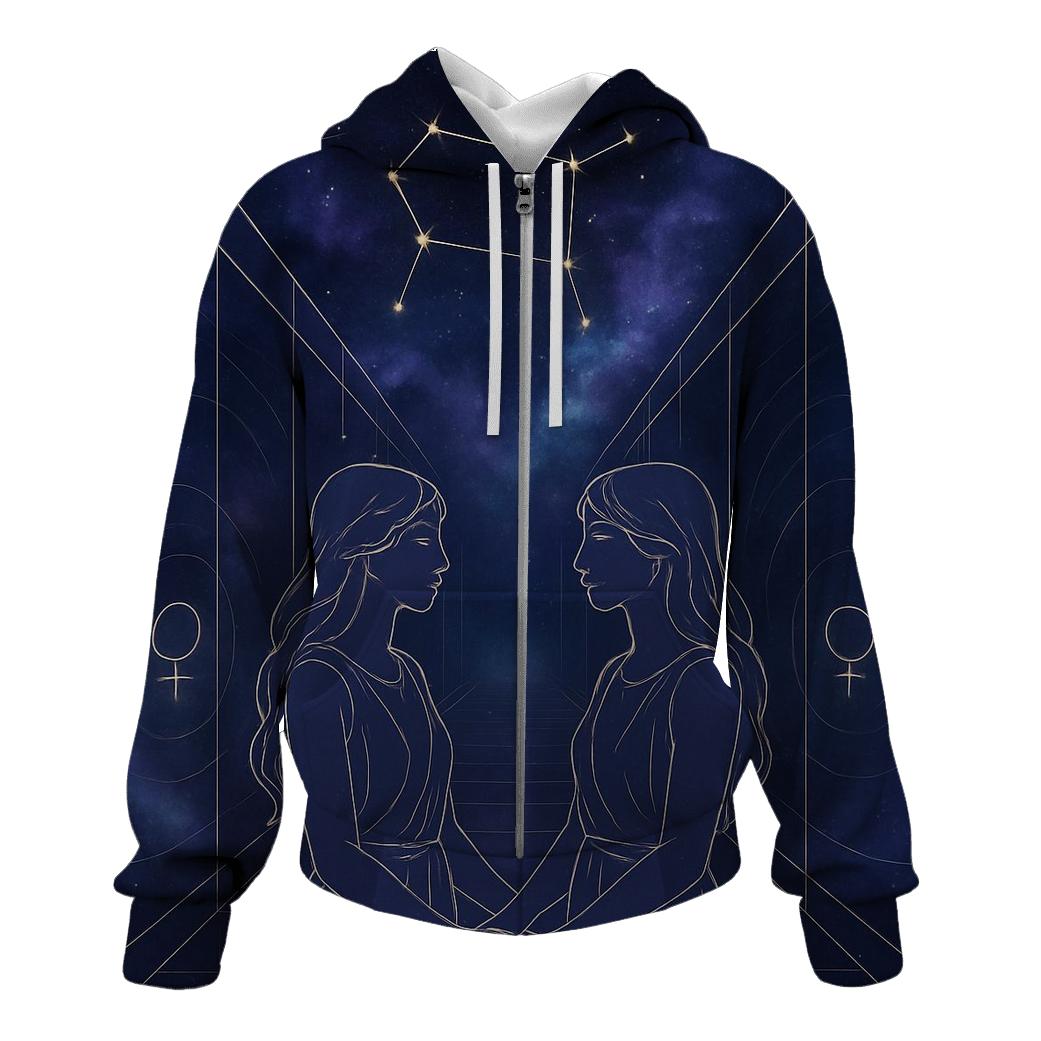 Gemini Celestial Mirror Corridor pullover hoodies