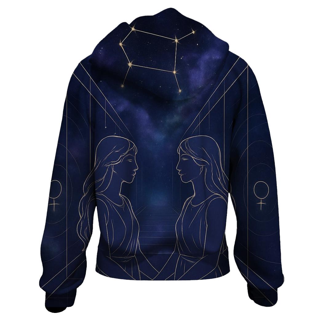 Gemini Celestial Mirror Corridor pullover hoodies