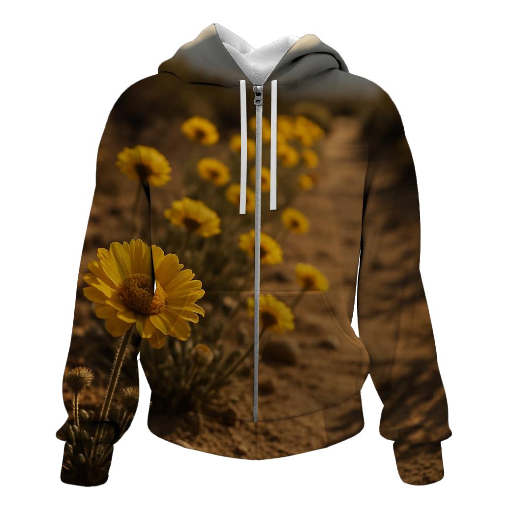 Desert Marigolds Along A Dusty Trail hoodie designs