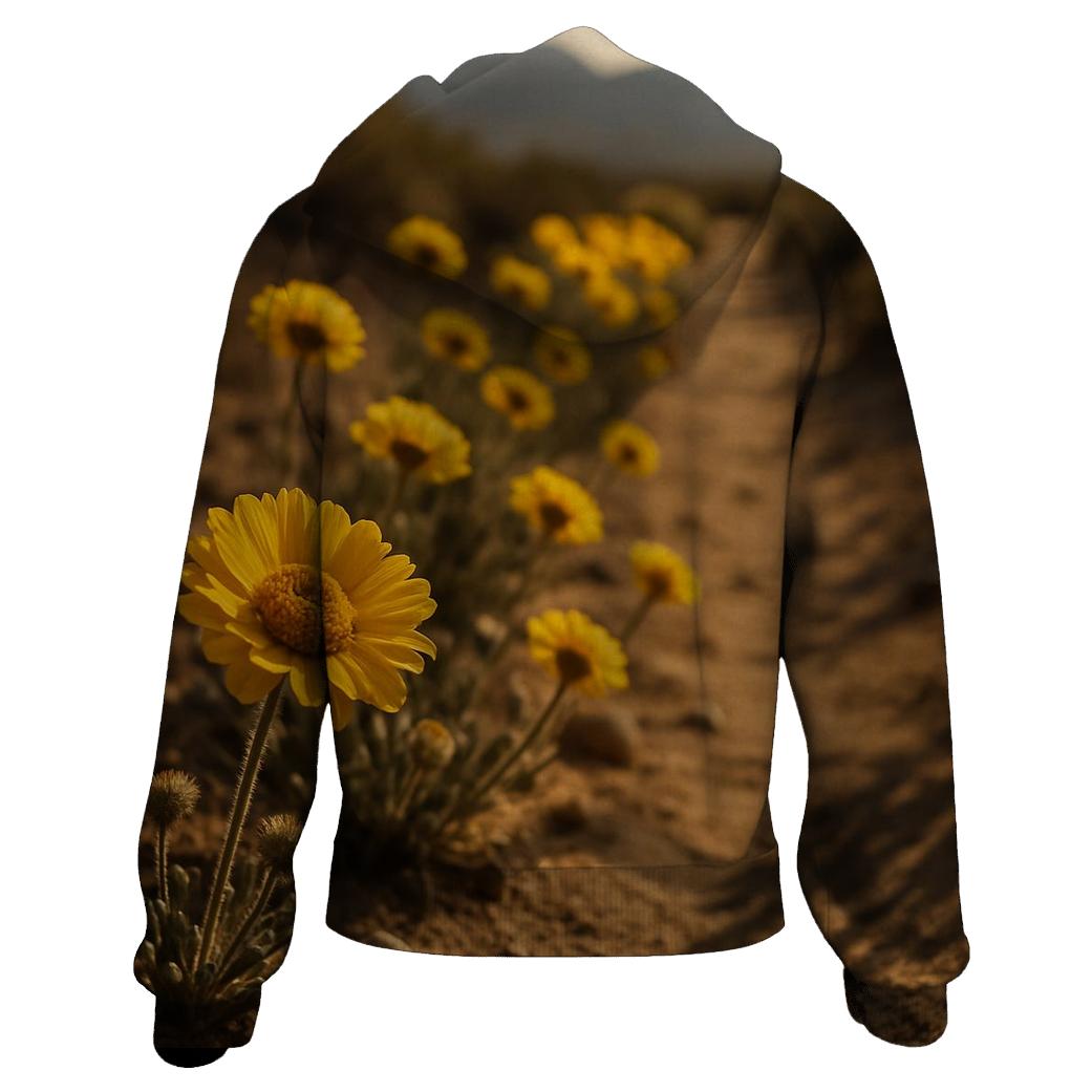 Desert Marigolds Along A Dusty Trail hoodie designs