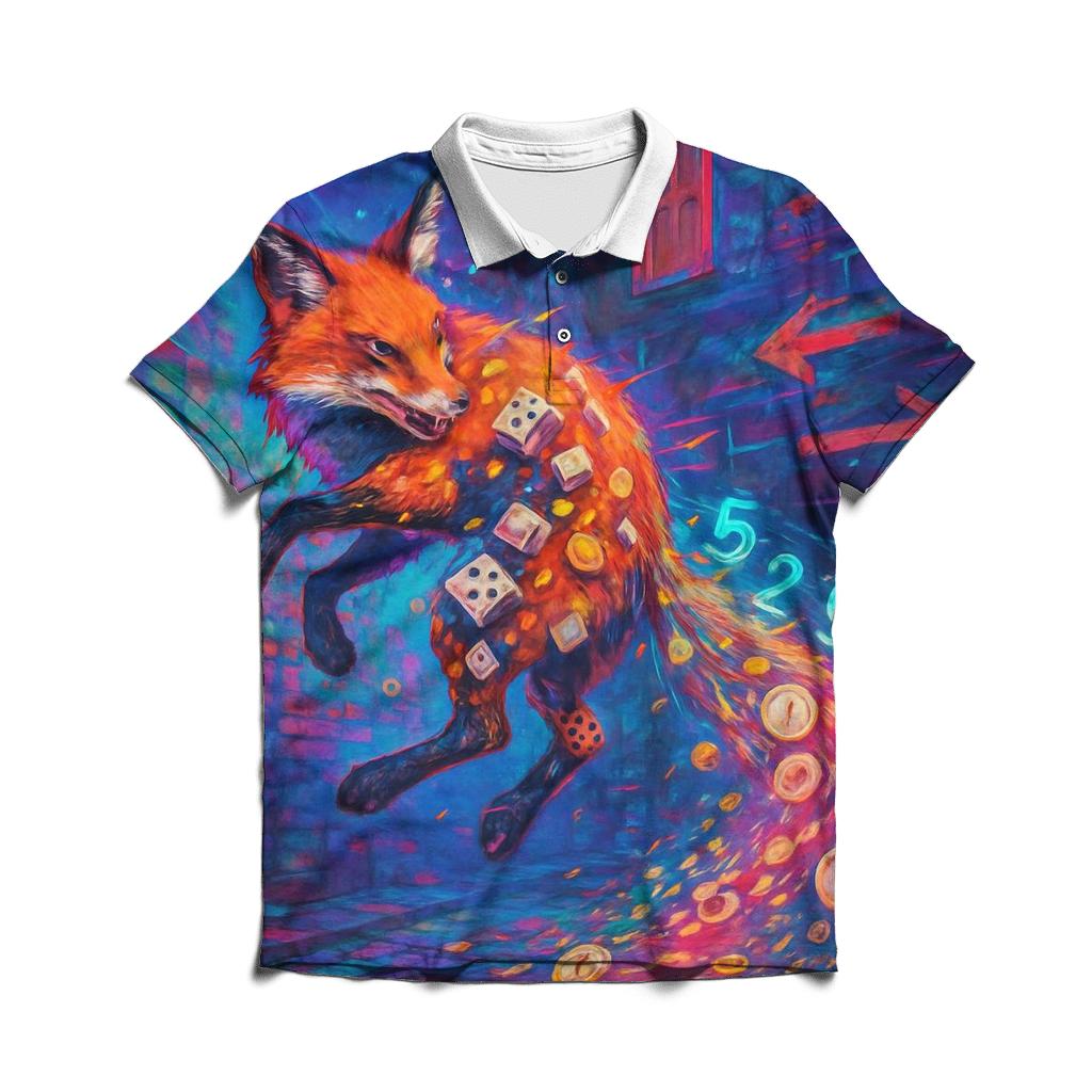Cascade Of Coincidence Fox personalized polo shirts