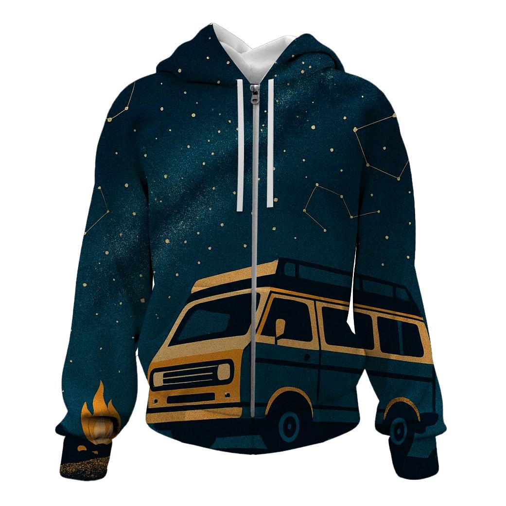Stargazer Camper Van Night designer hoodies