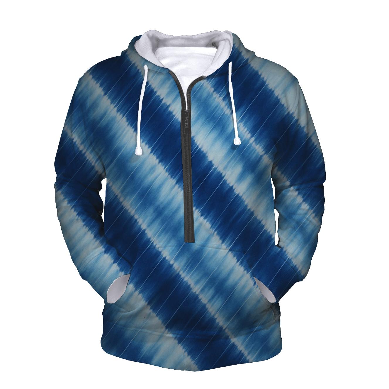 Indigo Arashi Wind Diagonals hoodie designs