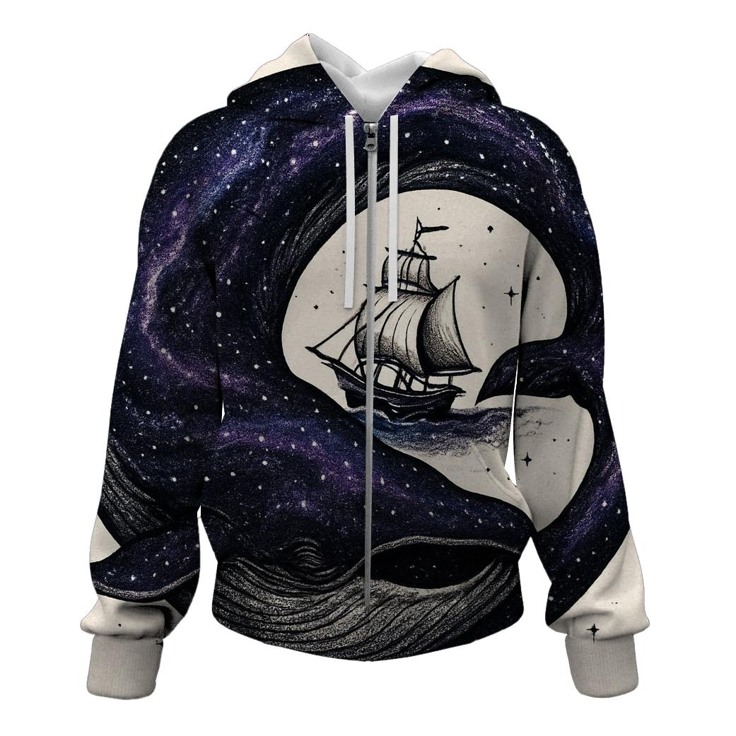 Astral Whale Ouroboros Voyage custom hoodies