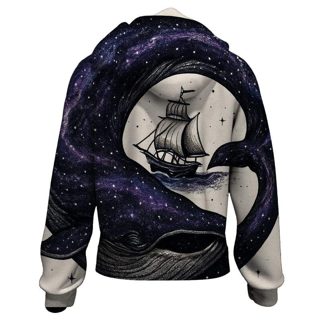 Astral Whale Ouroboros Voyage custom hoodies