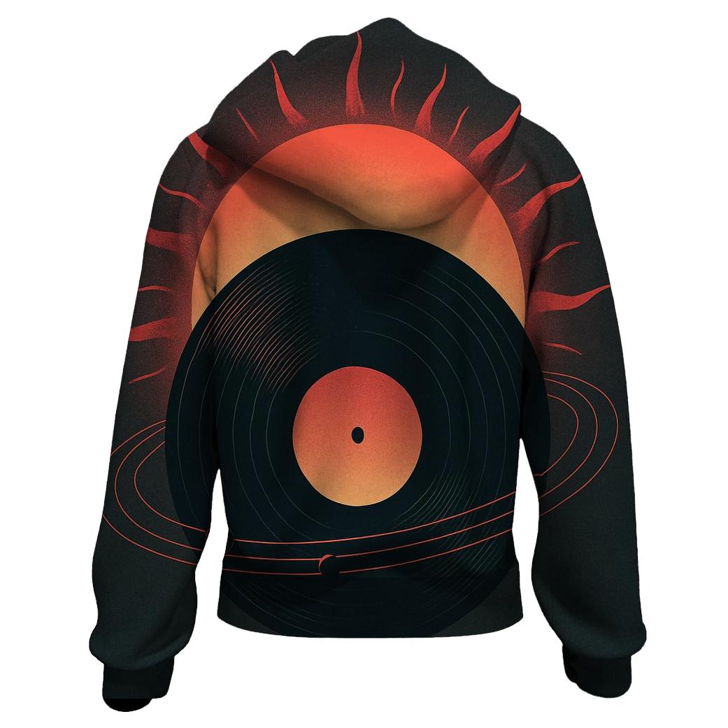 Celestial Vinyl Eclipse premium hoodies