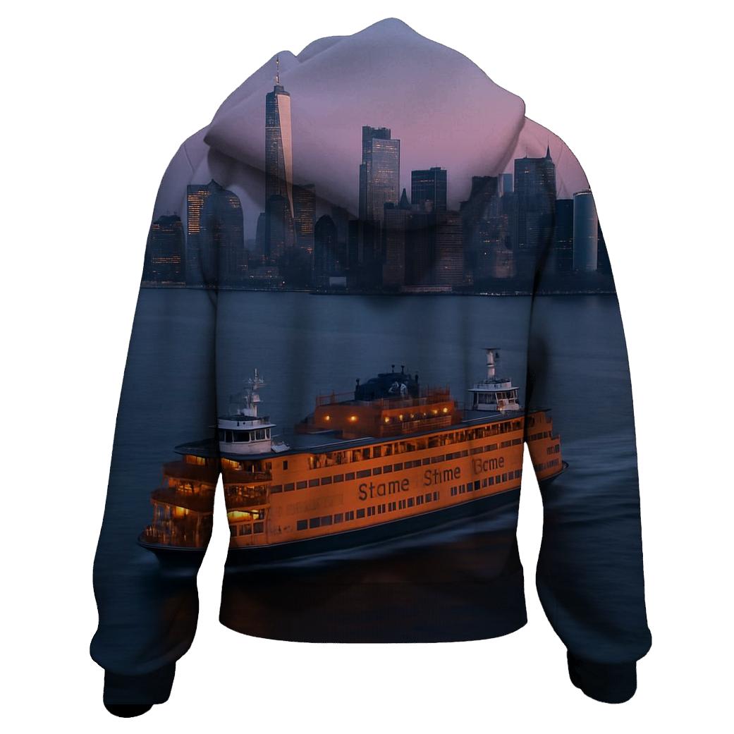 Harbor Commuter Ferry At Dawn hoodie designs