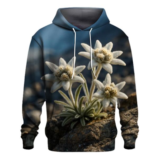 Alpine Edelweiss At The Glacier Edge hoodie designs